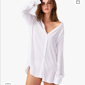 TOUSYEA Sleep Shirts for Women Button Down